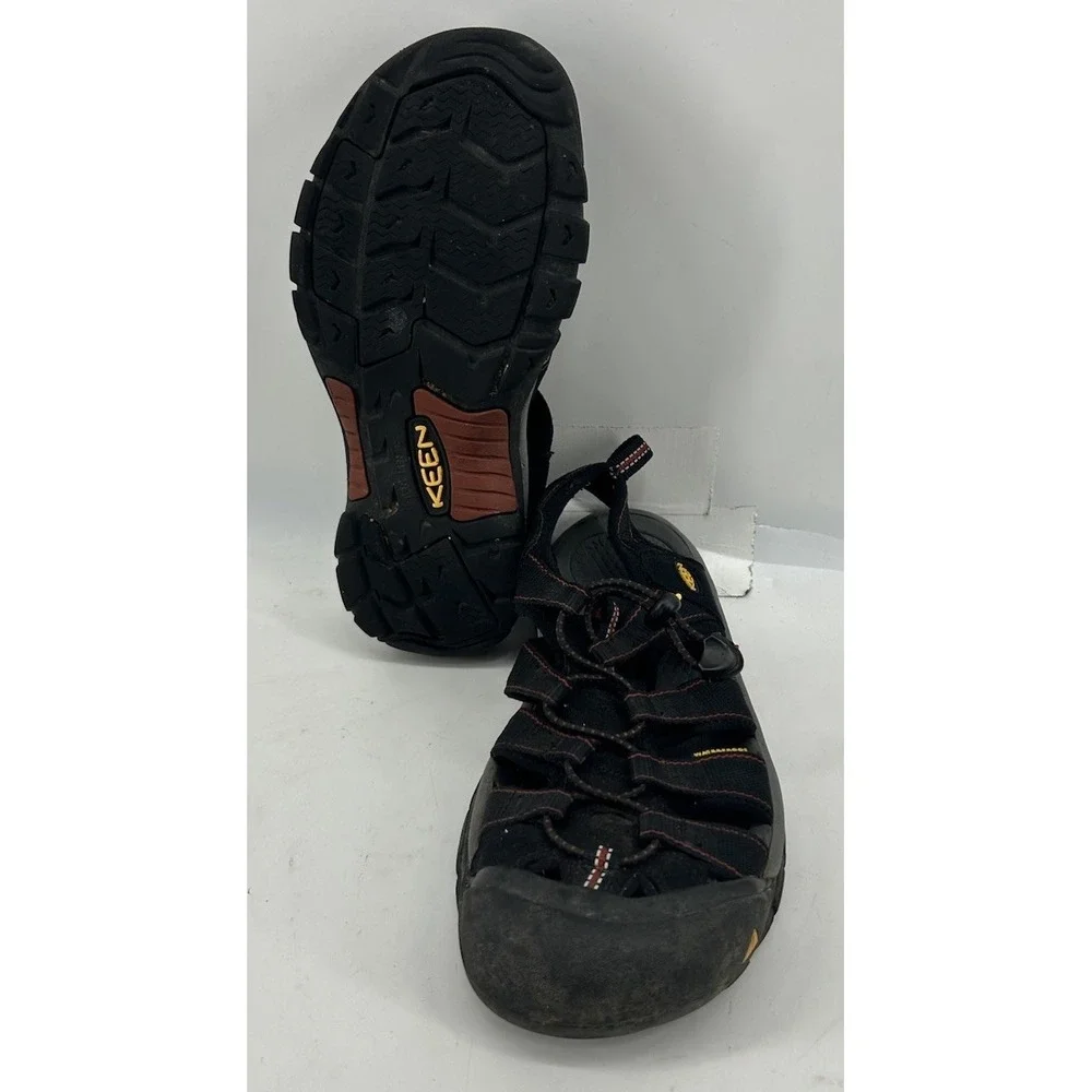 Keen Newport H2 Hiking Sandals Slip On Rubber Toe Black Men's Size 9